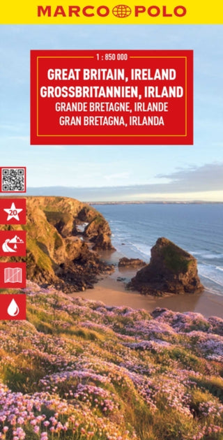 Supplemental image for 9783575017727 - Great Britain & Ireland Marco Polo Map