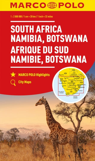 Cover image for 9783575018687 - South Africa, Namibia & Botswana Marco Polo Map