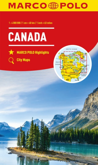 Cover image for 9783575018717 - Canada Marco Polo Map