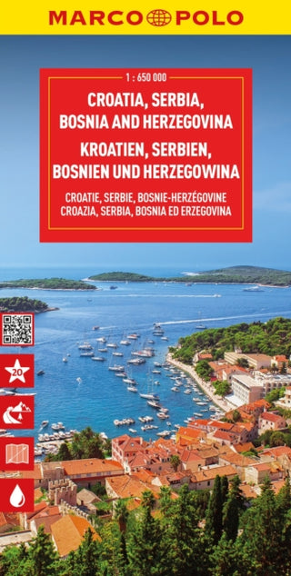 Cover image for 9783575018731 - Croatia, Bosnia, Herzegovina Marco Polo Map