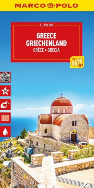 Cover image for 9783575018748 - Greece & Islands Marco Polo Map