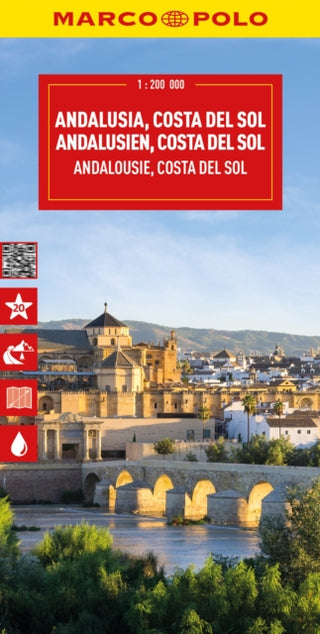 Supplemental image for 9783575020642 - Andalusia, Costa Del Sol, Seville, Cordoba, Granada Marco Polo Map