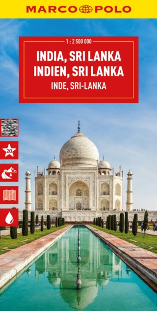Cover image for 9783575020673 - India, Sri Lanka, Nepal, Bangladesh Marco Polo Map