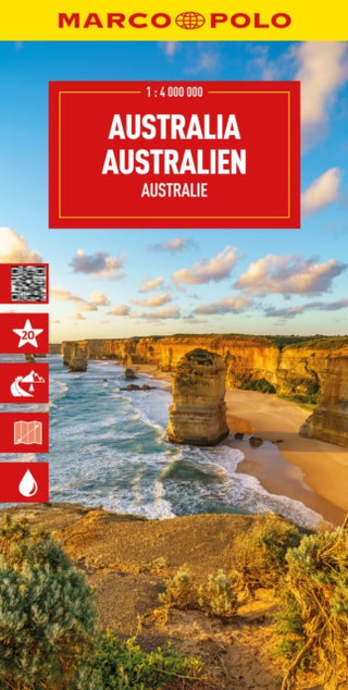 Cover image for 9783575021854 - Australia Marco Polo Map