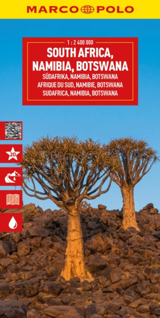 Cover image for 9783575021861 - South Africa, Namibia & Botswana Marco Polo Map