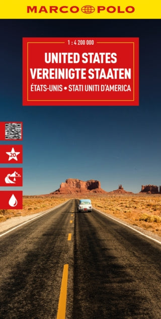 Cover image for 9783575022004 - USA Marco Polo Map