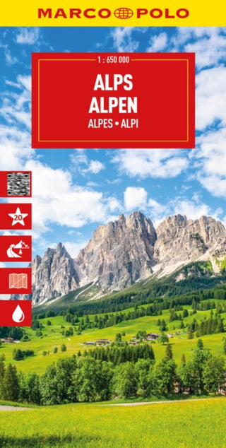 Cover image for 9783575022028 - Alps Marco Polo Map