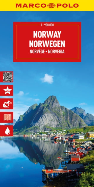 Cover image for 9783575022042 - Norway Marco Polo Map