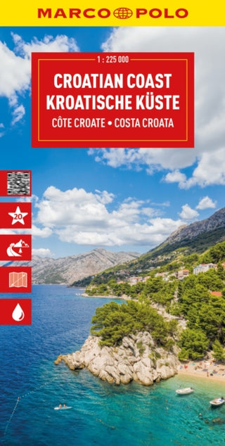 Cover image for 9783575022295 - Croatia Coast Marco Polo Map