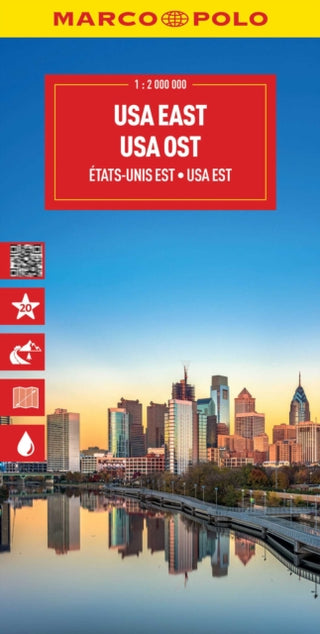 Cover image for 9783575022967 - USA East Marco Polo Map
