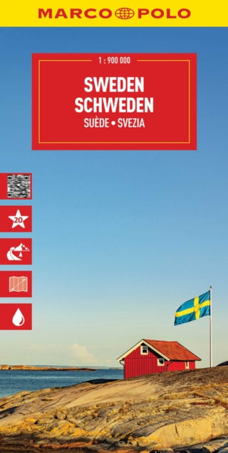 Cover image for 9783575023391 - Sweden Marco Polo Map