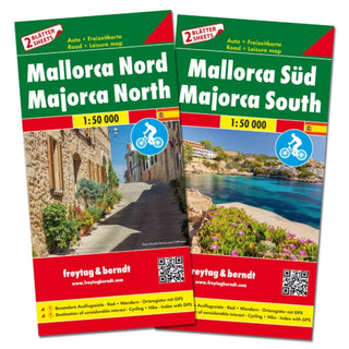 Cover image for 9783707916553 - Majorca North and South, Set, Automap 1:50.000