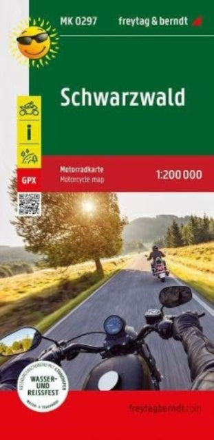 Cover image for 9783707919820 - Black Forest (Schwarzwald), Motorcycle map 1:200.000