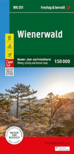 Cover image for 9783707920642 - Viennan Woods, Hiking, cycling & Leisure Map