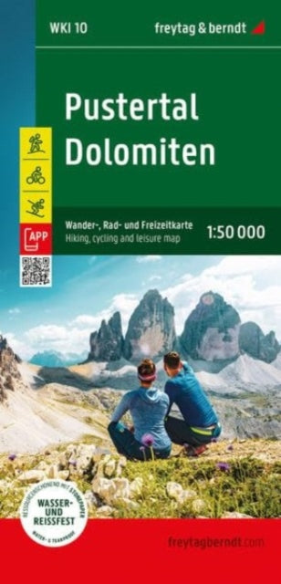 Cover image for 9783707920703 - Pustertal - Dolomites Hiking, Cycling & Leisure Map