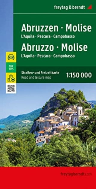 Cover image for 9783707921212 - Abruzzo - Molise, Street and Activity Map 1:150.000, freytag