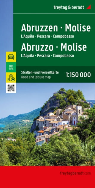 Cover image for 9783707921212 - Abruzzo - Molise, Street and Activity Map 1:150.000, freytag