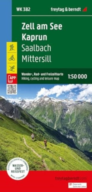 Cover image for 9783707922110 - Zell am See -  Kaprun  Hiking, Cycling and Leisure Map