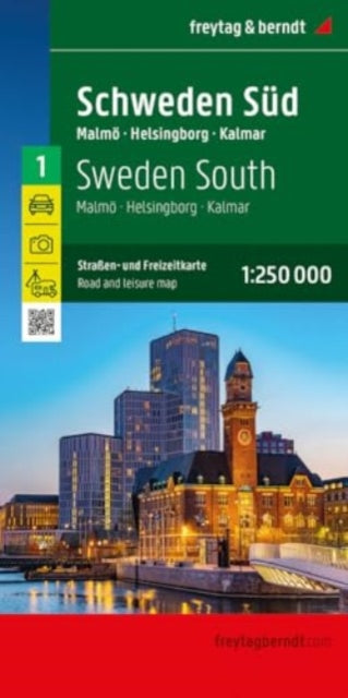 Cover image for 9783707922868 - Sweden South Road and Leisure Map