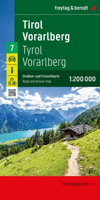 Supplemental image for 9783707923124 - Tirol - Vorarlmountain, Road and Leisure Map