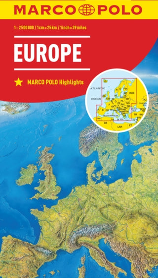 Cover image for 9783829738262 - Europe Marco Polo Map