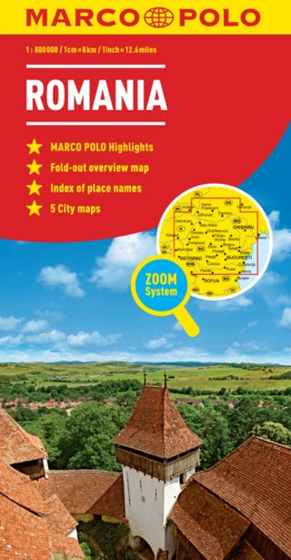 Cover image for 9783829738408 - Romania Marco Polo Map