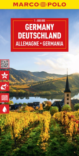 Cover image for 9783829738965 - Germany Marco Polo Map