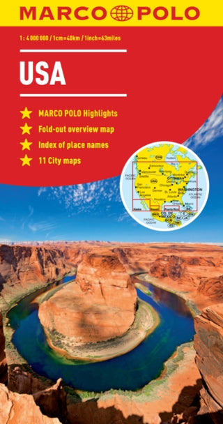 Cover image for 9783829739405 - USA Marco Polo Map