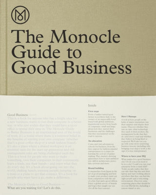 Cover image for 9783899555370 - The Monocle Guide to Good Business