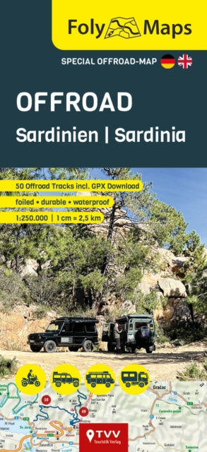 Cover image for 9783965990630 - FolyMaps OFFROAD Sardinia 1:250,000