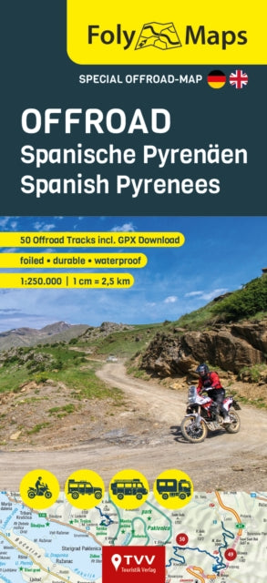 Cover image for 9783965990678 - FolyMaps OFFROAD Spanish Pyrenees 1:250,000