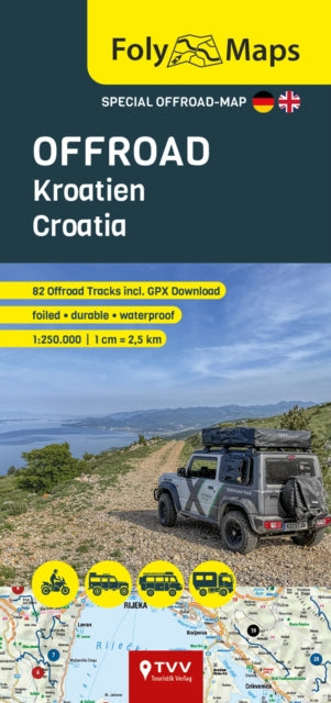 Cover image for 9783965990784 - FolyMaps OFFROAD Croatia 1:250 000