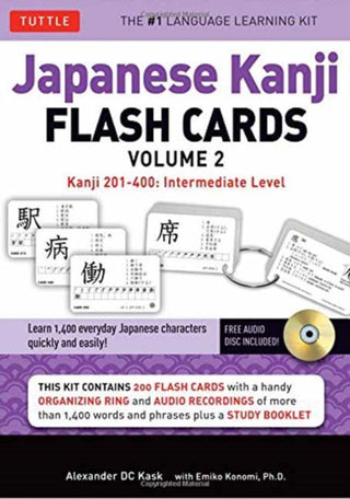 Cover image for 9784805311646 - Japanese Kanji Flash Cards Kit Volume 2