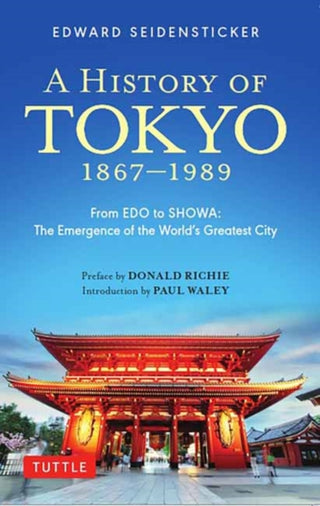 Cover image for 9784805318119 - A History of Tokyo 1867-1989