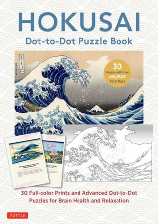 Cover image for 9784805319864 - Hokusai Dot-to-Dot Puzzle Book