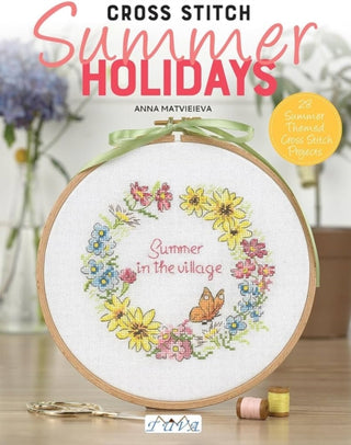 Supplemental image for 9786057834744 - Cross Stitch Summer Holidays in the Village