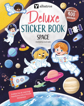Cover image for 9788000078472 - Deluxe Sticker Book: Space