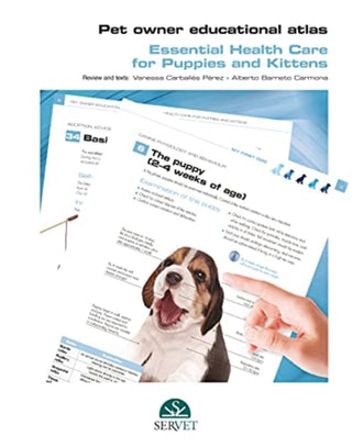 Cover image for 9788418020735 - Pet Owner Educational Atlas - Basic Care for Puppies and Kittens