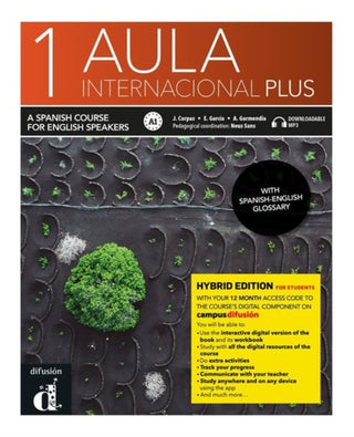 Cover image for 9788419236050 - Aula internacional Plus 1 - Edicion hibrida - Edicion inglesa - Libro del alumno A1 + MP3