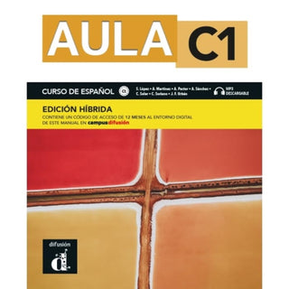 Cover image for 9788419236111 - Aula C1 - Edicion hibrida - Libro del alumno + audio MP3