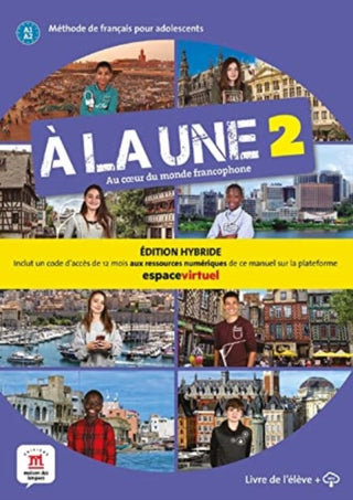 Cover image for 9788419236760 - A la une 2 - Edition hybride - Livre de l'eleve + audio MP3. A1-A2