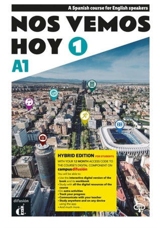 Cover image for 9788419273208 - Nos vemos hoy 1 - Edicion hibrida - Edicion inglesa - Libro del estudiante. A1