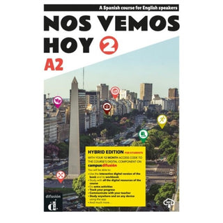 Supplemental image for 9788419273215 - Nos vemos hoy 2 - Edicion hibrida - Edicion inglesa - Libro del estudiante. A2