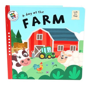 Cover image for 9788742554739 - A Day at the Farm (Lift-the-Flap)