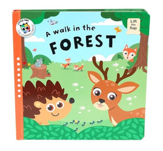 Cover image for 9788742554746 - A Walk in the Forest (Lift-the-Flap)