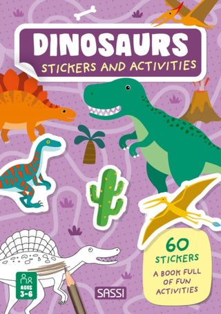 Cover image for 9788830313170 - Stickers and Activities. Dinosaurs
