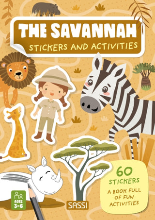 Cover image for 9788830313309 - Stickers and Activities. The Savannah