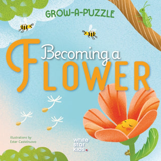 Cover image for 9788854421929 - Becoming A Flower: Grow-a-Puzzle