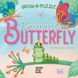 Cover image for 9788854421936 - Becoming Butterfly: Grow-a-Puzzle