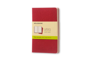 Cover image for 9788862930970 - Moleskine Plain Cahier - Red Cover (3 Set)